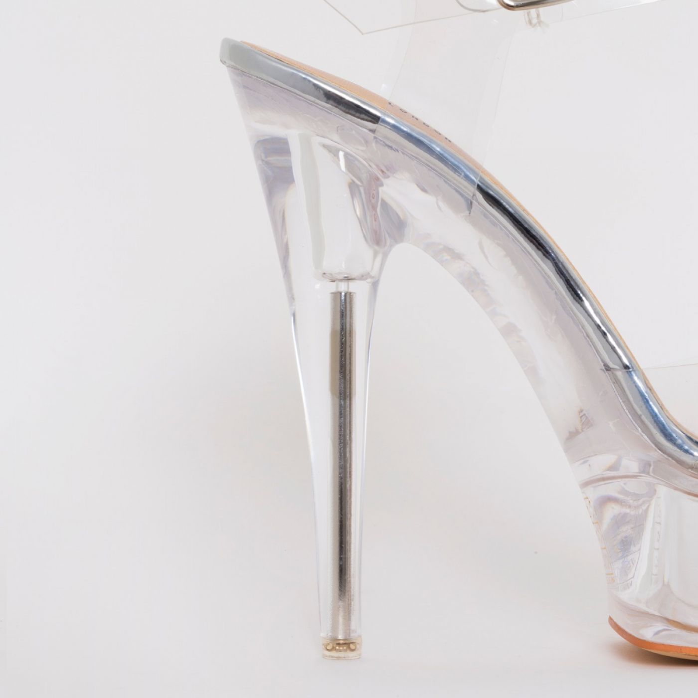 Remy Silver Clear Platform Heels