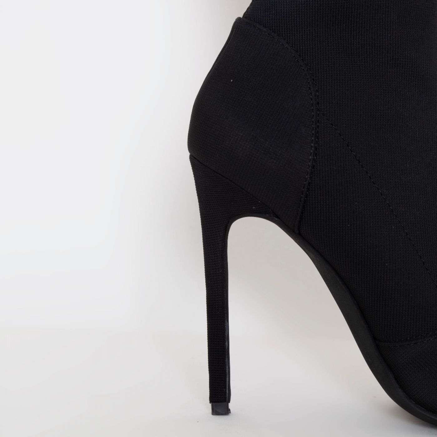 Mona Black Peep Toe Ankle Boots