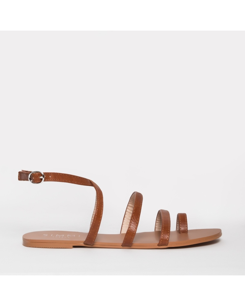 Heena Tan Strappy Sandals