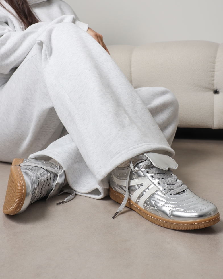 Harri Silver Trainers | SIMMI London