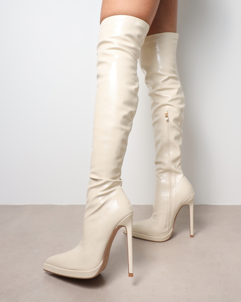 Lewie Stone Stretch Over The Knee Boots | SIMMI London