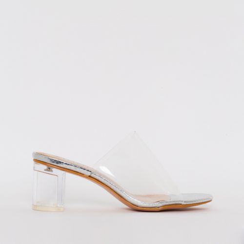 clear block heels 3.5 inch