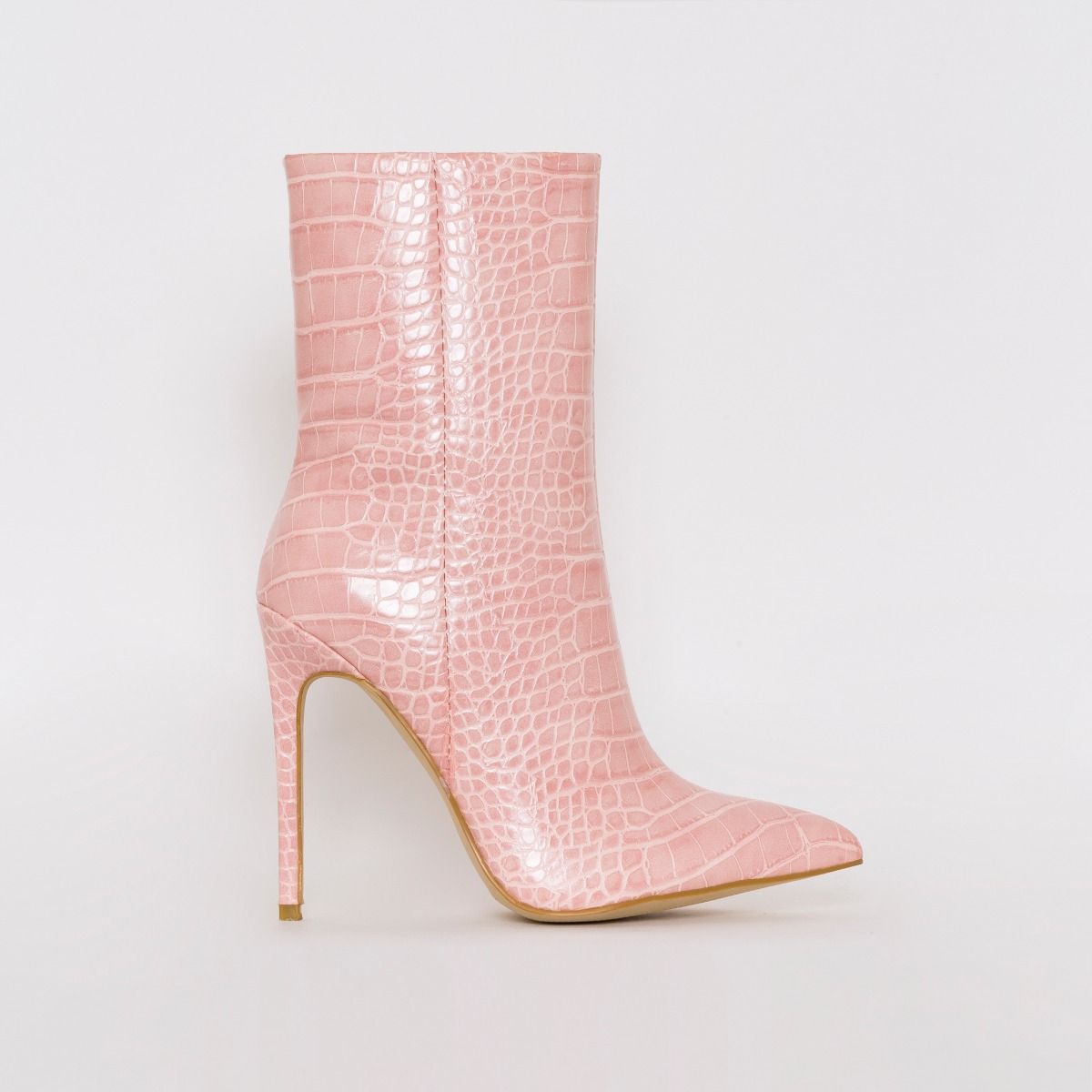 pink ankle boot