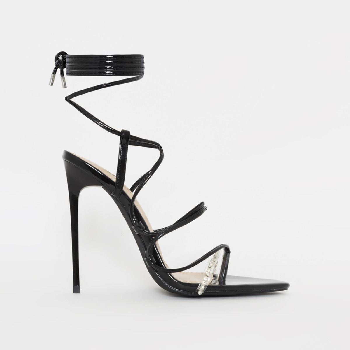 black high stiletto heels
