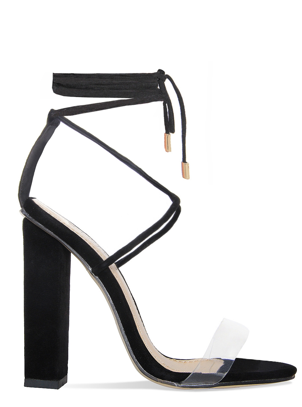 Calvin Klein Black Suede Leather Pumps Block Heel Round Almond toe KASEY  Heels 8 | eBay