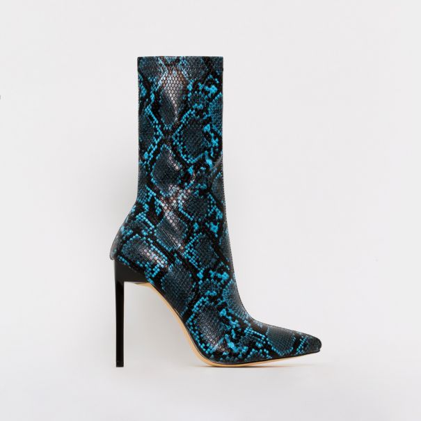 blue snake boots